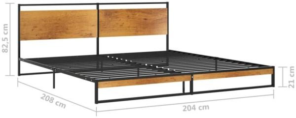 vidaXL Bett Metall 200x200 cm [324868] Bild 3