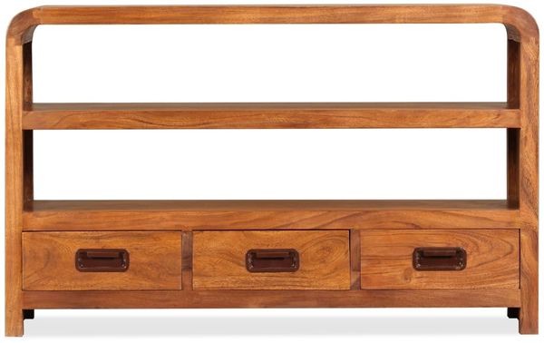 TV-Schrank, TV-Lowboard Massivholz Akazie 90x30x55 cm Bild 7