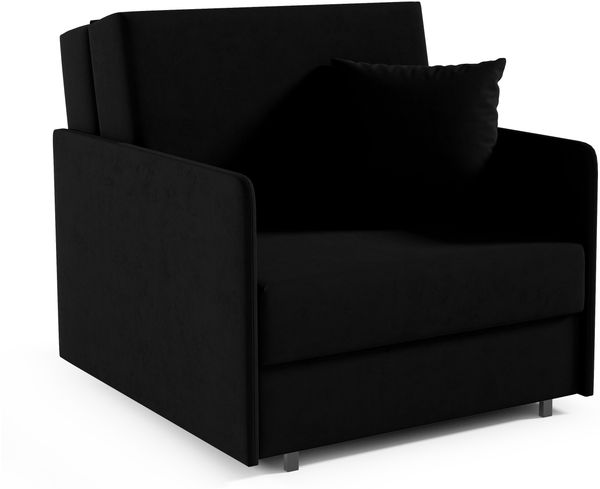 Sofasessel ASTRA I, 1-Sitzer Schlafsofa, Jugendsofa mit Schlaffunktion, ausziehbare Couch, mit Bettkasten, inkl. Kissen, Kronos 07, 85 x 97 x 90 cm