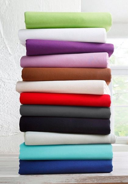 bellana Spannbettlaken Melone in Gr. 70x140, 90x200, 140x200 oder 180x200 cm, Mako-Jersey, Gummizug: rundum, (1 Stück), Baumwolle, Matratzen bis 25cm Höhe, Spannbetttuch auch für Kinder