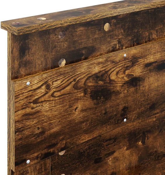 vidaXL Bettrahmen Geräucherte Eiche 90 x 200 cm Holzwerkstoff 3410039 Bild 11