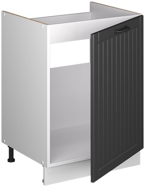 Spülenunterschrank Fame-Line Dunkelgrau/Weiß 60 cm Vicco Bild 6