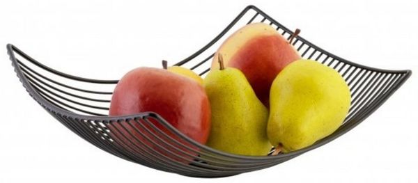 axentia Obstschale Obstkorb, schwarz, ca. 31 x 10 x 23 cm 132766, (1-tlg)
