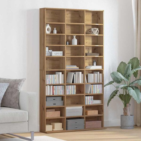vidaXL CD Regal Artisan-Eiche 101 x 23 x 177,5 cm Holzwerkstoff 3329341