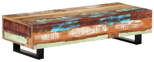 vidaXL Couchtisch 120x50x30 cm Massives Altholz und Stahl 247912