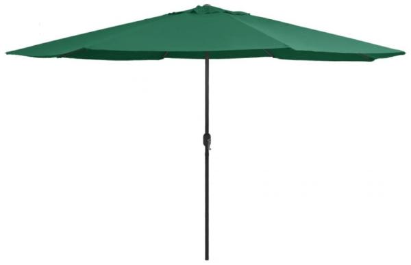vidaXL Sonnenschirm mit Metall-Mast 390 cm Grün 47379