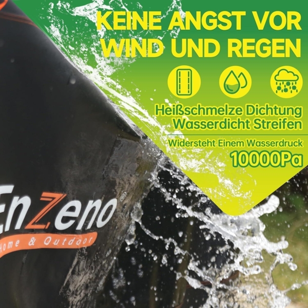 Enzeno Gartenmöbel Abdeckung 420D Oxford Wasserdicht 200x150x74cm Bild 2