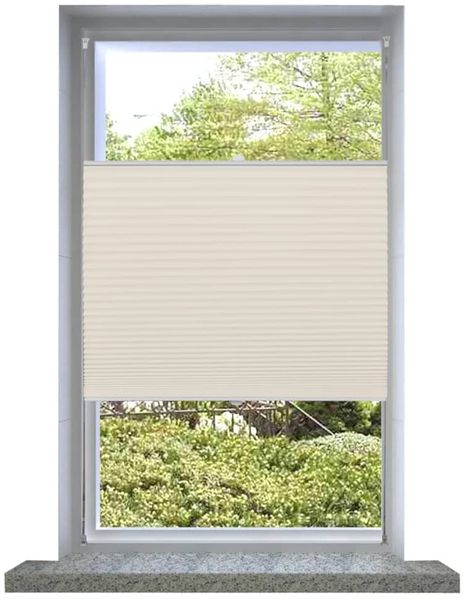 Plissee Faltrollo Rollo Plisseerollo 100x200cm Creme 240644