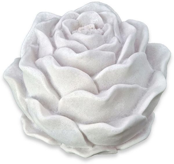abc HOME Tischleuchte Rose, Polyresin mit Sandgemisch, Leuchtmittel im Lieferumfang nicht enthalten