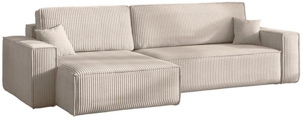 Kaiser Möbel Ecksofa mit schlaffunktion und bettkasten, BEST XL stoff Poso, Quelle, Verita, Mit Bettfunktion und Bettzeugfach