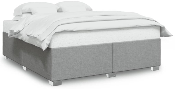 vidaXL Bettgestell ohne Matratze Hellgrau 200x200 cm Stoff 3284499