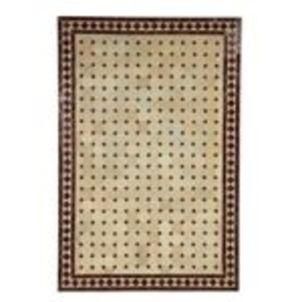 Mosaik-Esstisch 120x80 Bordeaux/Raute