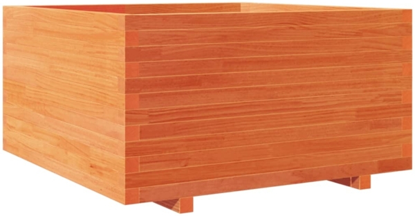 vidaXL Pflanzkübel Wachsbraun 90x90x49,5 cm Massivholz Kiefer 3282536
