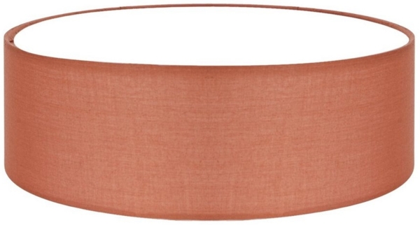 LQWELL LED Deckenleuchte aus Leinen, Ø40cm x H10cm,Deckenlampe,2x E27, ohne Leuchtmittel, Warmweiß, Textil Lampenschirm, Schlafzimmer, Wohnzimmer