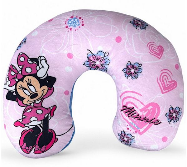 Disney Minnie Mouse Reisekissen Minnie Maus, Bequemes Nackenkissen für Kinder 37x30x10 cm