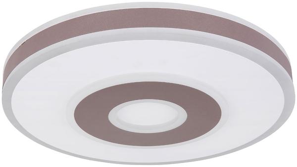 LED Deckenleuchte, Fernbedienung, Metall Acryl, weiß, D 44cm