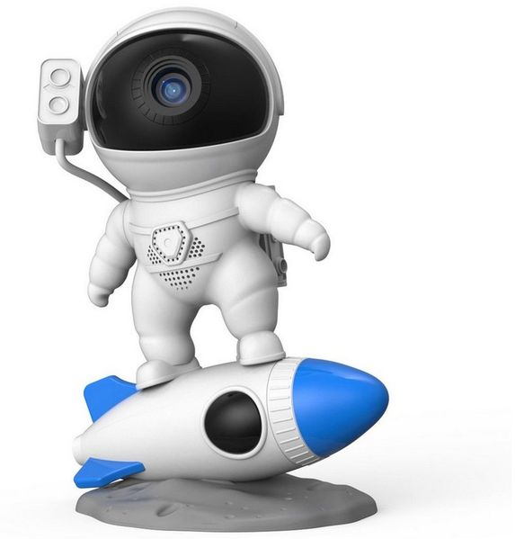 ANYSUN LED Nachtlicht Astronaut Sternenhimmel Projektor, Galaxie Projektor mit Nachtlicht, 360° drehbare Astronaut Projektor Kinder, Kaltweiß, Planetarium Projektor Lampe für Kinder Erwachsene mit 13 Planeten Disc
