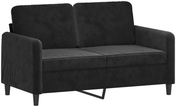 vidaXL 2-Sitzer-Sofa Schwarz 120 cm Samt Bild 3