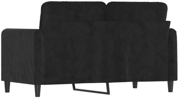 vidaXL 2-Sitzer-Sofa Schwarz 120 cm Samt Bild 2
