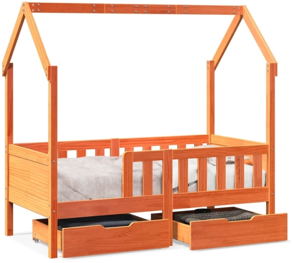 vidaXL Kinderbett mit Schubladen 80x170 cm Massivholz Kiefer 3302043