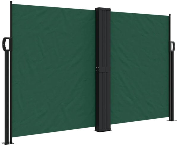 vidaXL Seitenmarkise Ausziehbar Dunkelgrün 140x1200 cm 4004815