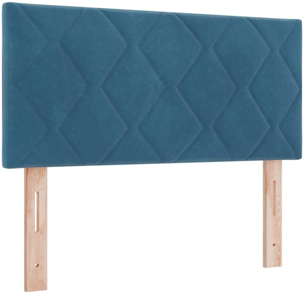 vidaXL Boxspringbett mit Matratze Dunkelblau 90 x 190 cm Stoff 3339210 Bild 5