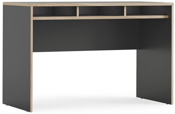 Schreibtisch Tetrix Anthrazit 112 x 55 cm mit 3 Fächern Vicco
