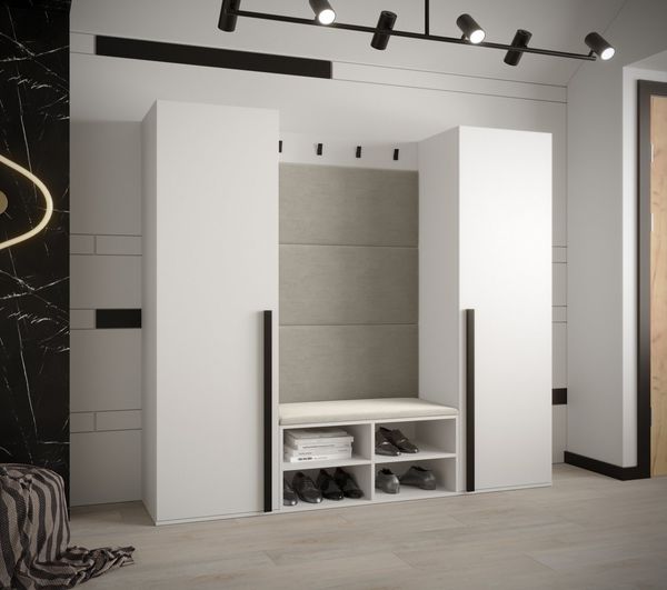 ABIKS MÖBEL Garderoben-Set MIRO Set 9, Garderobe mit gepolsterten Paneelen, Modern Design