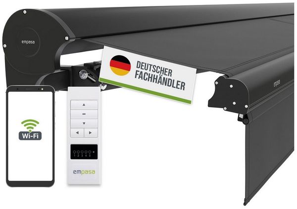 empasa Halbkassettenmarkise "EXPERT PLUS" Markise - elektrische Steuerung mit WiFi-Motor