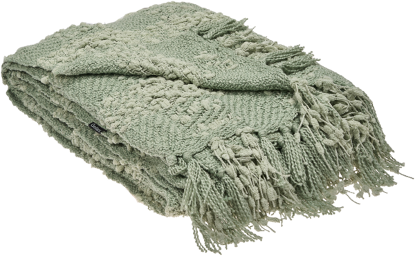 Kuscheldecke VELLA Stoff 150 x 200 cm Grün