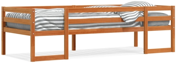 vidaXL Kinderbett Wachsbraun 75x190 cm Massivholz Kiefer 846872