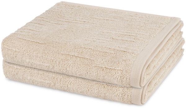 Ross Premium 2 tlg. Frottier-Set - 2 X Duschtuch (70 X 140cm) - 500 - Natur