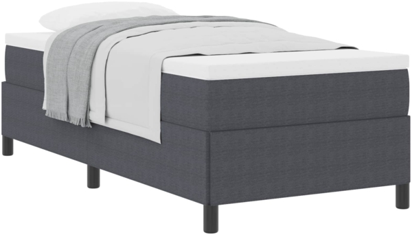 vidaXL Boxspringbett Dunkelgrau 90 x 190 cm Samt 42006943