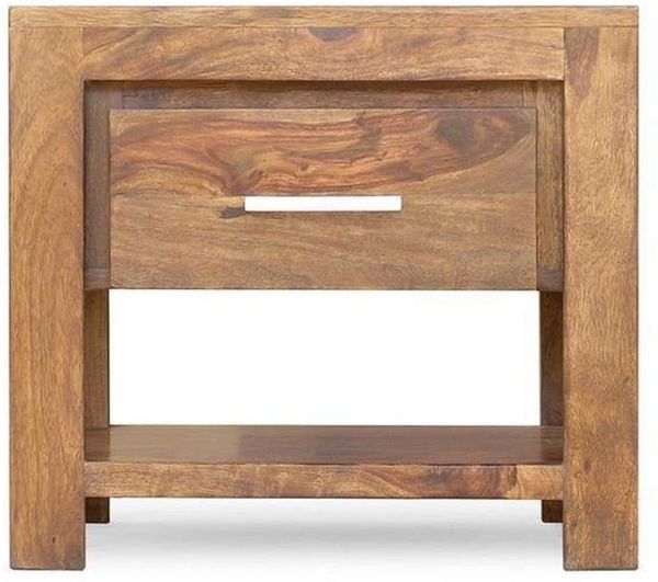Nachttisch Sheesham 50x40x45 braun lackiert METRO LIFE #127