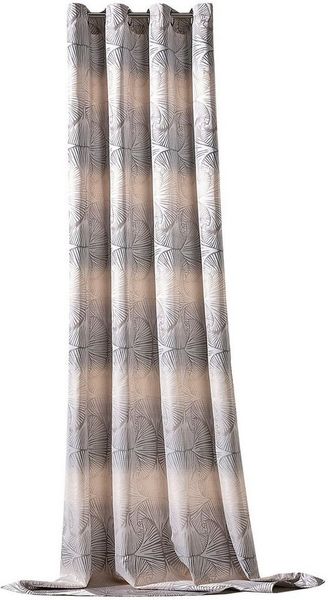 Weckbrodt Vorhang Gingko (1 St), Ösen, blickdicht, Jacquard, Jacquard mit Gingko - Muster, Ösen, blickdicht, Gardine, Store