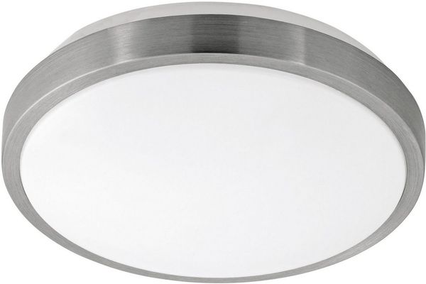 Eglo 96032 Wandleuchte Deckenleuchte Competa 1 in weiß, nickel-matt 22W H:5,5cm Ø24,5cm