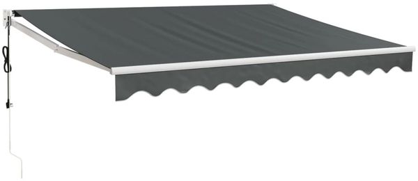 vidaXL Elektrische Markise mit Kurbel Anthrazit 3,5x2,5 m 3154487 Bild 2