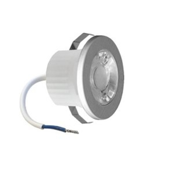 3w Mini LED Einbauleuchte Einbaustrahler Einbauspot Spot Silber 240 Lumen Schutzart IP54 Warmweiß Bild 6