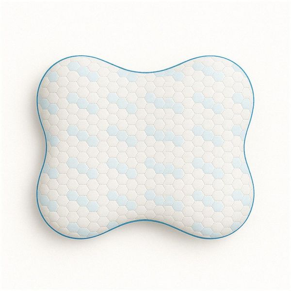 Nordic Schiller Bauchschläferkissen Cooler Visco, Füllung: Visco-Schaum, Bezug: Funktionsbezug mit Mesh-Einsatz, Seitenschläfer, Rückenschläfer, Bauchschläfer, Einzelkissen, Vakuumverpackt, einzeln hygienisch eingeschweißt, Cooler-Technologie für angen...