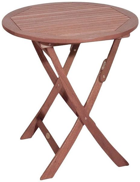 Garden Pleasure 'Stockholm' Tisch, geöltes Eukalyptus-Holz, 100 % FSC, 89 x 72 x 14 cm Bild 2