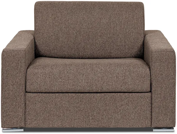 Vente-unique - CALITO Sessel Stoff Braun - B 223 cm94 cm x H 85 cm x L 126 cm