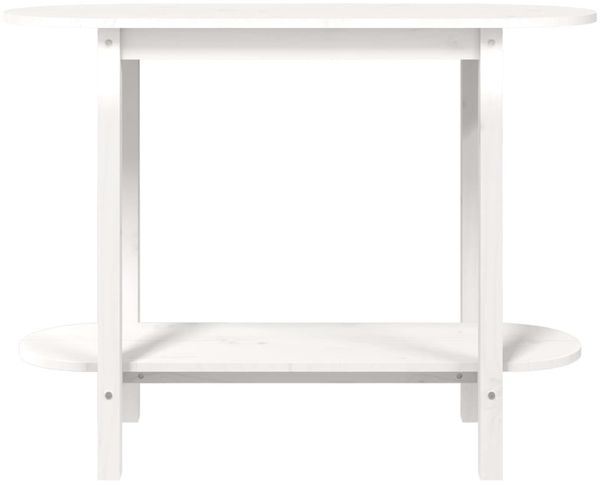 vidaXL Konsolentisch Weiß 110x40x80 cm Massivholz Kiefer 822298 Bild 5