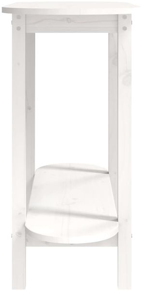 vidaXL Konsolentisch Weiß 110x40x80 cm Massivholz Kiefer 822298 Bild 6