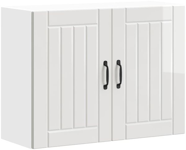 vidaXL Küchen-Hängeschrank Lucca Hochglanz-Weiß Holzwerkstoff 853829