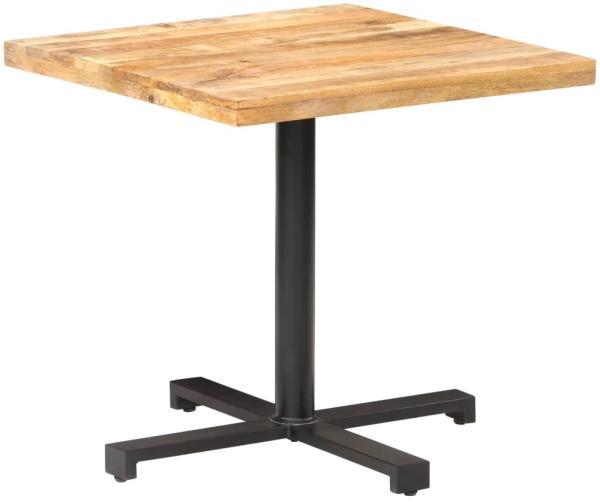 vidaXL Bistrotisch Quadratisch 80x80x75 cm Raues Mangoholz 320268