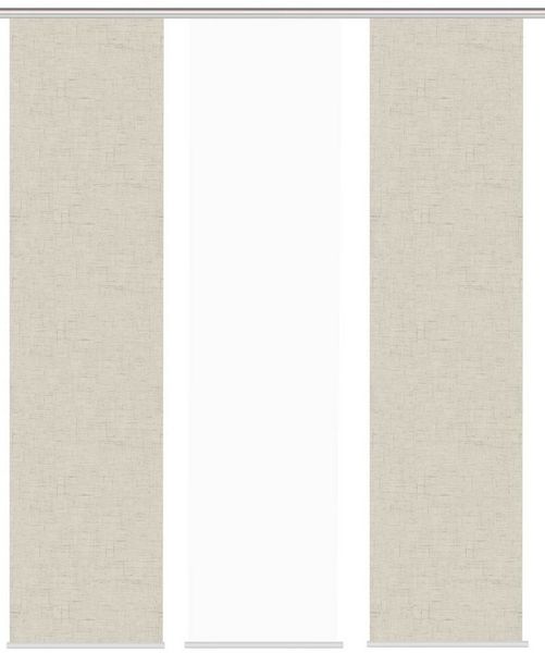 HOME WOHNIDEEN Schiebegardine Schiebegardine PIVE, Digitaldurck, Dekostoff, Seidenoptik 245x60 cm (3 St), Paneelwagen, blickdicht, 100% Polyester
