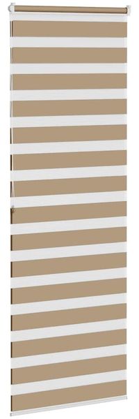 vidaXL Doppelrollo Sandbraun 80x200 cm Stoffbreite 75,9 cm Polyester 4014569 Bild 4