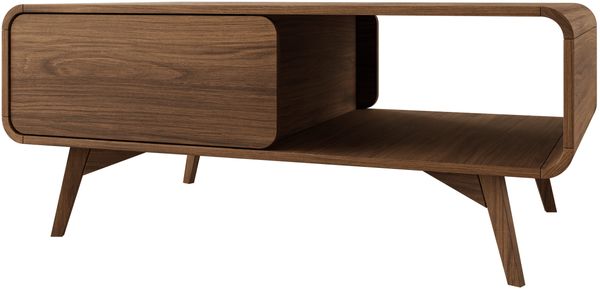 Couchtisch Hikavo L108 (Farbe: Nuss Warmia)