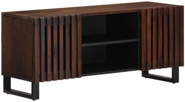 vidaXL TV-Schrank Braun 105x34x46 cm Massivholz Mango 377438