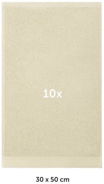 Blumtal Gästehandtücher Premium 10er Set Gästehandtücher rechteckig 30x50cm, Frottee (10-St), Handtücher Set, 100% Baumwolle Bild 2
